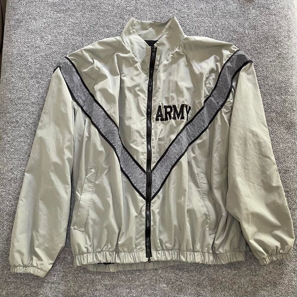 90s Vintage Army IPFU Khaki Green Windbreaker Jacket
